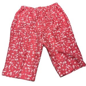 BonWorth Red Floral Women's Bermudas Size XL